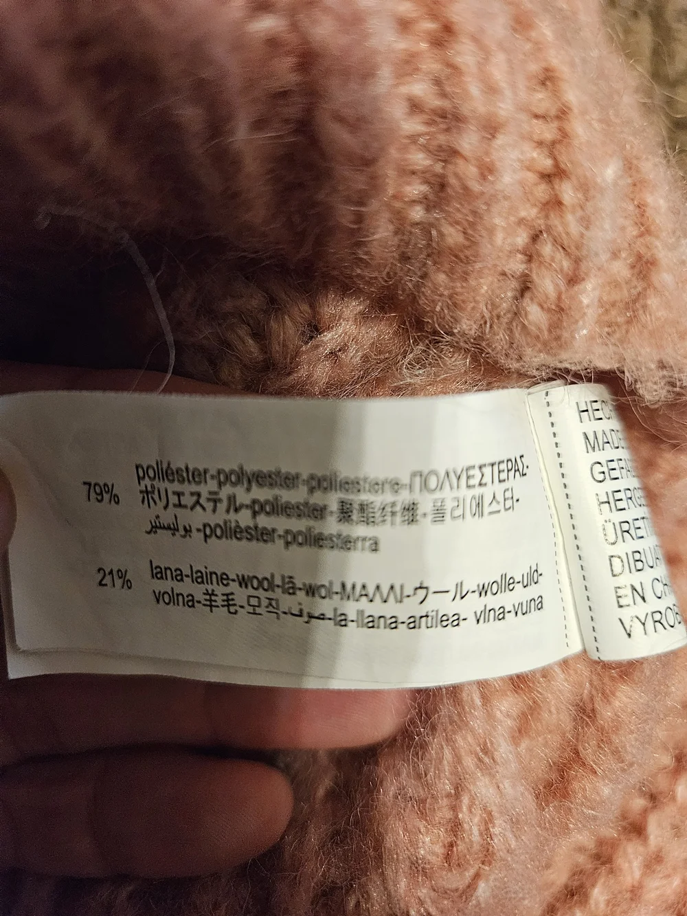 Zara Toddler Girls Pink Textured Floral Appliqué Knit Sweater, 18 Months